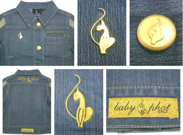 楽天市場】Baby Phat（ベビーファット）エンブロイドデニムジャケット 