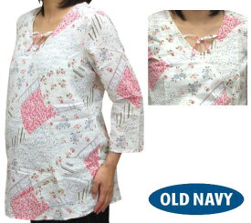 OLD NAVY(オールドネイビー)マタニティ 七分袖花柄デザインチュニック