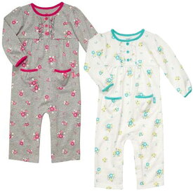 【セール】Carter's(カーターズ) 前立てフリル花柄カバーオール