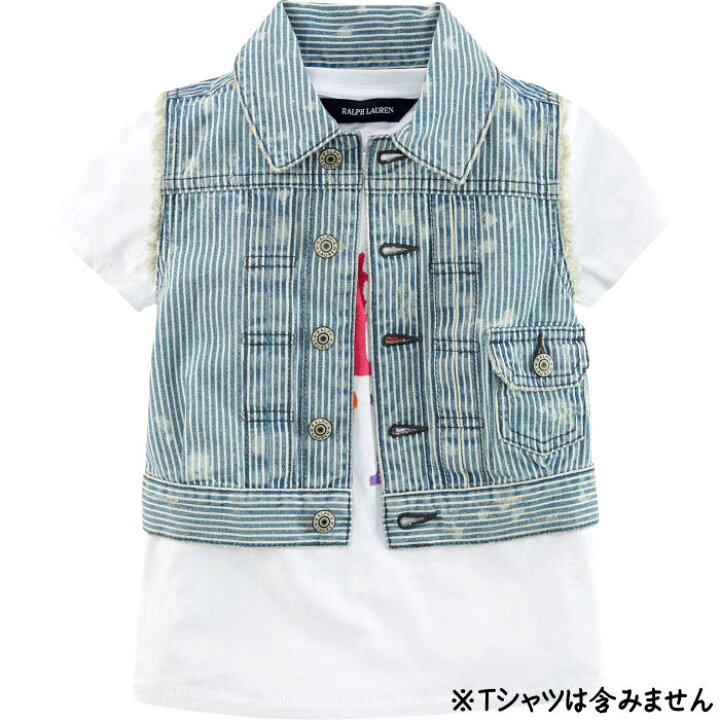 楽天市場】Ralph Lauren(ラルフローレン) Vintageデニムベスト【5/6/6X 