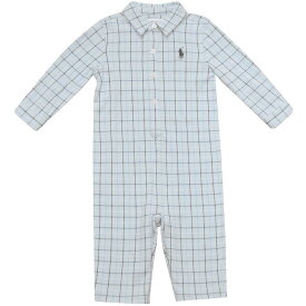 Ralph Lauren(ラルフローレン) 長袖格子柄シャツカバーオール【3M/6M/9M/12M】