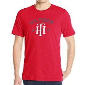 【メンズ】Tommy Hilfiger(トミーヒルフィガー) HILFIGER THロゴTシャツ(Red)/SLEEPWEAR T-shirt☆ギフト・プレゼントに！