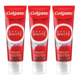 Colgate Optic White Exfoliating Mineral ×3 コルゲート オプティック ホワイト エクスフォリエイティング ミネラル 「並行輸入品」