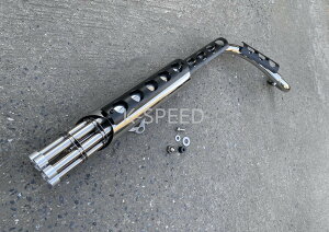 y\̔izK-SPEED Diabolus CT48 KgO}t[ For CT125 n^[Ju JA55 JA65 Gatling Gun Full System Exhaust z_ KgOK @֏e fUC}t[ JX^}t[