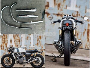 y\̔iz K-SPEED Diabolus GT02 JX^}t[ Full System Exhaust for Royal Enfield Continental GT 650 & Interceptor 650 C^[Zv^[ INT650 CGtB[h