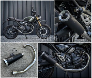 y\̔iz K-SPEED Diabolus SX02 JX^}t[ Full System Silver for Triumph Speed400 gCAt CMX Xs[h400 gCAt[^[TCN