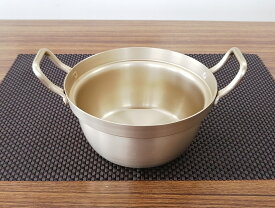 蓚酸アルマイト　こなべ　日本製オオイ金属レトロなアルマイト鍋可愛い　アウトドアに最適外径16.5　高さ8