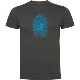 Kruskis クルスキス 半袖Tシャツ Snowboarder Fingerprint メンズ