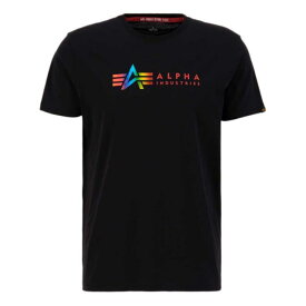 Alpha industries アルファインダストリーズ 半袖Tシャツ Alpha Label Metal メンズ