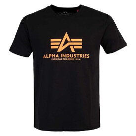 Alpha industries アルファインダストリーズ 半袖Tシャツ Basic Small Logo Foil Print メンズ