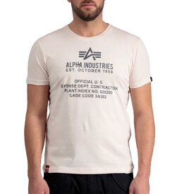 Alpha industries アルファインダストリーズ 半袖クルーネックTシャツ Fundamental メンズ