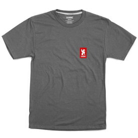 Chrome 半袖Tシャツ Vertical Red Logo メンズ