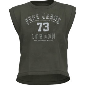 Pepe jeans ペペジーンズ ノースリーブラウンドネックTシャツ Amber レディース