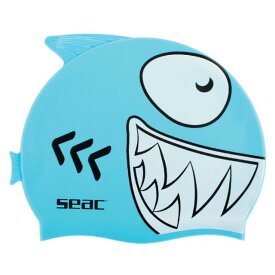 SEAC シリコンジュニア水泳帽 Fancy Shark ユニセックス