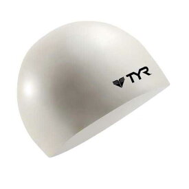 TYR ティア Wrinkle Free Silicone White Swimming Cap ユニセックス