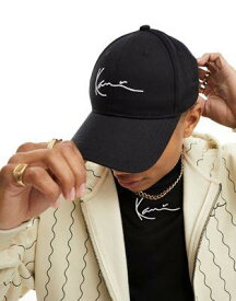 Karl Kani signature baseball cap in black メンズ