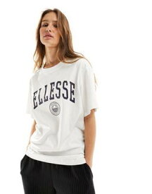 エレッセ ellesse Neri t-shirt in white レディース