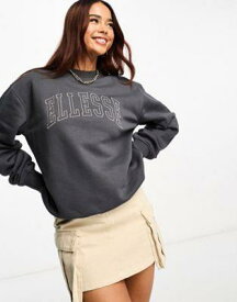 ellesse エレッセ Ellesse Eoardo sweatshirt in dark grey レディース