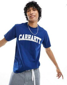 カーハート Carhartt WIP university t-shirt in blue メンズ