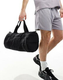 エイソス ASOS 4505 quilted gym bag with cross body strap in black メンズ