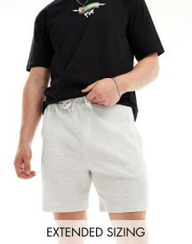 エイソス ASOS DESIGN slim waffle shorts in white marl メンズ