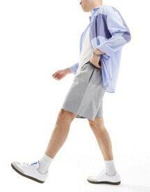 エイソス ASOS DESIGN oversized shorts in grey メンズ