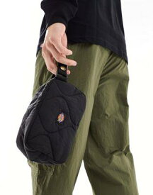 ディッキーズ Dickies thorsby quilted pouch bag in black メンズ