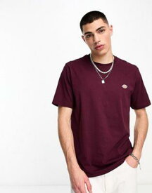 ディッキーズ Dickies mapleton small logo t-shirt in maroon メンズ