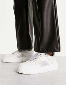 カルバンクライン Calvin Klein Jeans chunky cupsole trainers in white レディース