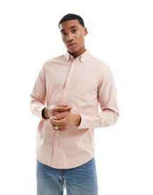 エイソス ASOS DESIGN overshirt oxford shirt in light pink メンズ