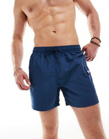 バブアー Barbour International pocket swim shorts in blue メンズ