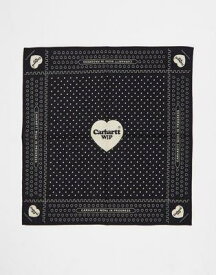 カーハート Carhartt WIP heart bandana in black ユニセックス