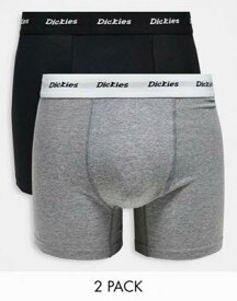 ディッキーズ Dickies 2 pack trunk boxers in black and grey multipack メンズ