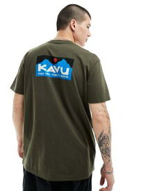 KAVU カブー Kavu short sleeve t-shirt in brown メンズ