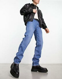 リー Lee West relaxed straight fit jeans in 90s mid wash メンズ