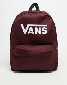 バンズ Vans old skool print backpack in burgundy ユニセックス
