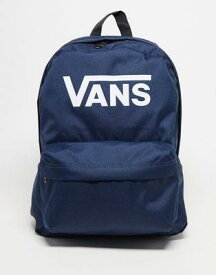バンズ Vans old skool print backpack in dark blue ユニセックス