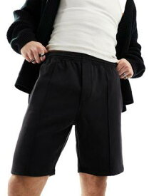 ウイークデイ Weekday Ken relaxed fit shorts in black メンズ