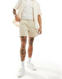ウイークデイ Weekday Zed regular fit shorts in beige メンズ