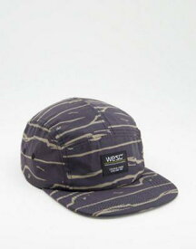 WESC abstract waves camper 5 panel cap メンズ