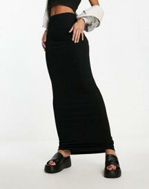 エイソス ASOS DESIGN column maxi skirt in black レディース