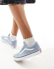 バンズ Vans Old Skool trainers in blue レディース