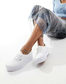 バンズ Vans Authentic Stackform trainers in white レディース