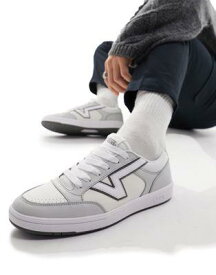 バンズ Vans Lowland sneakers in white and grey メンズ