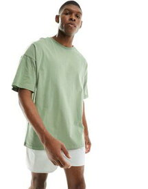 エイソス ASOS 4505 Icon oversized training t-shirt in light green メンズ