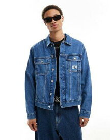 カルバンクライン Calvin Klein Jeans regular 90s denim jacket in mid wash メンズ