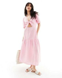 Lindex Carolina beach maxi dress in pink レディース