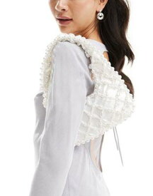 True Decadence embellished shoulder bag in white レディース