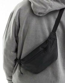 エイソス ASOS DESIGN cross body bum bag with contrast puller in black メンズ