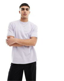 エイソス ASOS DESIGN 240gsm heavyweight relaxed fit t-shirt in lilac メンズ